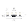 Kichler - 45498BK - Four Light Bath - Crosby - Black