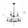Kichler - 44031OZ - Nine Light Chandelier - Winslow - Olde Bronze
