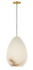 Visual Comfort Modern - SLPD545ALBHAB - One Light Pendant - Alina - Hand Rubbed Antique Brass