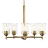 Kichler - 43671NBRCLR - Five Light Chandelier - Shailene - Natural Brass