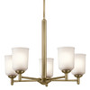 Kichler - 43671NBR - Five Light Chandelier - Shailene - Natural Brass