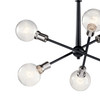Kichler - 43095BK - Six Light Chandelier - Armstrong - Black