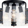 Kichler - 42954BK - Three Light Semi Flush Mount - Thoreau - Black