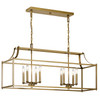 Kichler - 42497NBR - Eight Light Linear Chandelier - Morrigan - Natural Brass