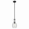 Kichler - 42456BKCS - One Light Pendant - Everly - Black