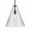 Kichler - 42200BKCS - One Light Pendant - Everly - Black