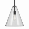 Kichler - 42200BK - One Light Pendant - Everly - Black