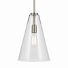 Kichler - 42199NI - One Light Pendant - Everly - Brushed Nickel