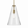 Kichler - 42199NBRCS - One Light Pendant - Everly - Natural Brass