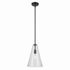 Kichler - 42199BKCS - One Light Pendant - Everly - Black