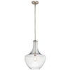 Kichler - 42046NICS - One Light Pendant - Everly - Brushed Nickel