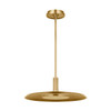 Visual Comfort Modern - AKPD17027NB - LED Pendant - Saucer - Natural Brass
