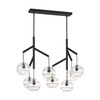 Visual Comfort Modern - 700SDNMPL2CB - Eight Light Chandelier - Sedona - Nightshade Black