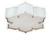 Currey and Company - 9999-0059 - Two Light Flush Mount - Grand Lotus - Sugar White/ Contemporary Gold