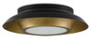Currey and Company - 9999-0045 - Three Light Flush Mount - Metaphor - Antique Brass/Black
