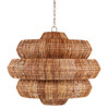 Currey and Company - 9859 - Nine Light Chandelier - Antibes - Natural/Khaki
