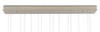 Currey and Company - 9000-1044 - 15 Light Pendant - Alsop - Brown/Black/Natural