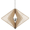 Currey and Company - 9000-0965 - Three Light Chandelier - Hiroshi Koshitaka - Natural Rope/Hiroshi Gray