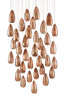 Currey and Company - 9000-0908 - 36 Light Pendant - Rame - Copper