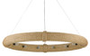 Currey and Company - 9000-0805 - 12 Light Chandelier - Portmeirion - Satin Black/Abaca Rope