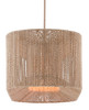 Currey and Company - 9000-0737 - Five Light Chandelier - Mereworth - Natural Rope/Beige
