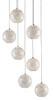 Currey and Company - 9000-0718 - Seven Light Pendant - Finhorn - Pearl