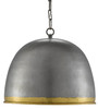 Currey and Company - 9000-0477 - One Light Pendant - Matute - Pewter/Polished Brass