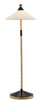 Currey and Company - 8000-0088 - One Light Floor Lamp - Lisbon - Natural/Rattan/New Brass/Satin Black
