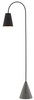 Currey and Company - 8000-0070 - One Light Floor Lamp - Lotz - Black Iron/Silver Leaf/Polished Concrete
