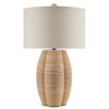 Currey and Company - 6000-0797 - One Light Table Lamp - Karnak - Natural/Satin Black