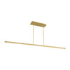 Visual Comfort Modern - 700LSSTG72NB-LED927 - LED Linear Suspension - Stagger - Natural Brass