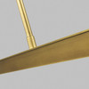 Visual Comfort Modern - 700LSSTG48NB-LED927 - LED Linear Suspension - Stagger - Natural Brass