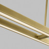 Visual Comfort Modern - 700LSSTG284NB-LED927 - LED Linear Suspension - Stagger - Natural Brass
