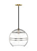 Visual Comfort Modern - 700FJSDNCR - One Light Pendant - Sedona - Aged Brass