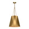 Alora - PD528116AG - One Light Pendant - Plisse - Aged Gold