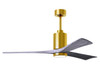 Matthews Fan Company - PA3-BRBR-BW-60 - 60Ceiling Fan - Patricia - Brushed Brass