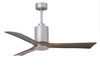 Matthews Fan Company - PA3-BN-WA-52 - 52Ceiling Fan - Patricia - Brushed Nickel