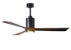Matthews Fan Company - PA3-BK-WA-60 - 60Ceiling Fan - Patricia - Matte Black