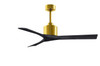 Matthews Fan Company - NK-BRBR-BK-52 - 52Ceiling Fan - Nan - Brushed Brass