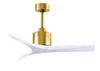 Matthews Fan Company - MW-BRBR-MWH-42 - 42Ceiling Fan - Mollywood - Brushed Brass