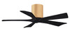 Matthews Fan Company - IR5H-LM-BK-42 - 42Ceiling Fan - Irene-5H - Light Maple