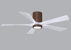 Matthews Fan Company - IR5HLK-WN-MWH-52 - 52Ceiling Fan - Irene-5HLK - Walnut