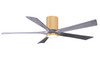 Matthews Fan Company - IR5HLK-LM-BW-60 - 60Ceiling Fan - Irene-5HLK - Light Maple