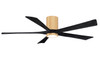 Matthews Fan Company - IR5HLK-LM-BK-60 - 60Ceiling Fan - Irene-5HLK - Light Maple