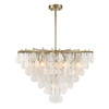 Uttermost - 21583 - Eight Light Pendant - Goccia - Antique Bright Silver Leaf