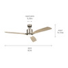 Kichler - 300075AP - 60"Ceiling Fan - Ridley II - Antique Pewter