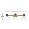 Hinkley - 51113HB - LED Vanity - Argo - Heritage Brass