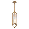 Alora - PD332119VBCR - One Light Pendant - Cairo - Ribbed Glass/Vintage Brass