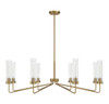 Savoy House - 1-8860-8-322 - Eight Light Chandelier - Baker - Warm Brass