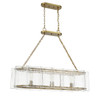 Savoy House - 1-8203-3-322 - Three Light Linear Chandelier - Genry - Warm Brass